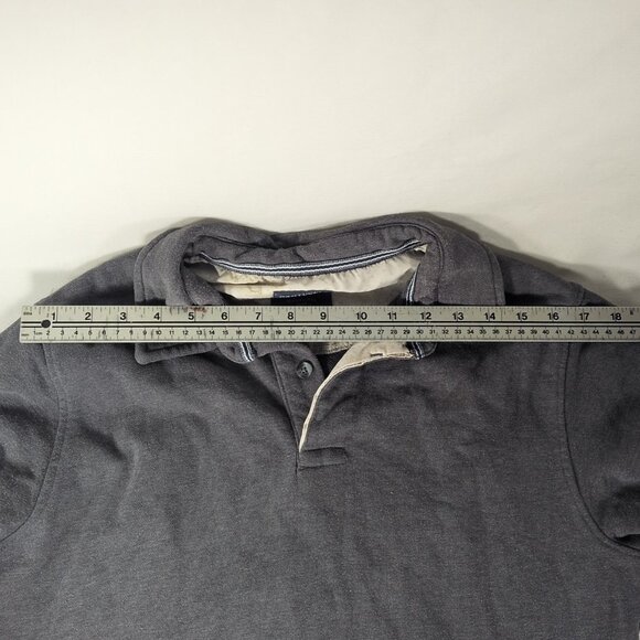 Nantucket Whaler M Men Medium Long Sleeve Collared Shirt 1/4 Button Sweater Gray - Picture 7 of 11